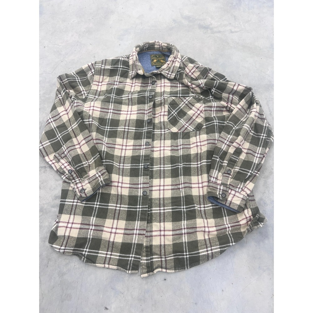 Anchorage Expedition Shirt Shacket Mens 2XL Multicolor Flannel Rugged Outdoor